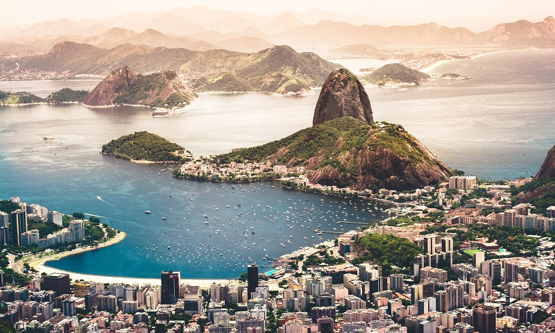 Guanabara Bay and Sugarloaf Mountain in Rio de Janeiro